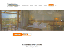 Tablet Screenshot of haciendasantacristina.cl